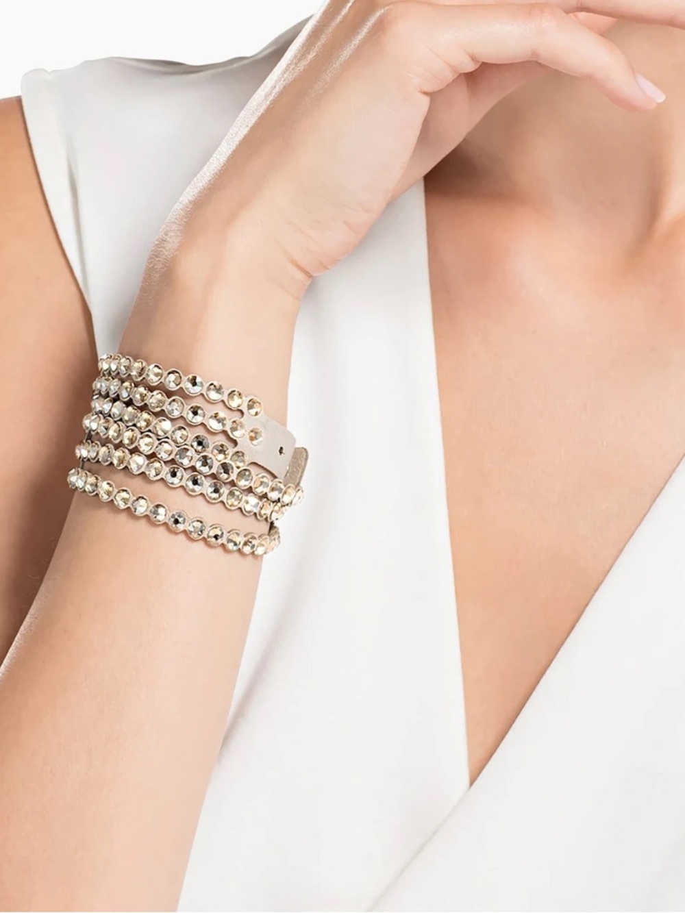 Swarovski Crystal Double Wrap Bracelet